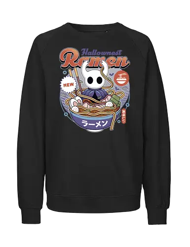 Hallownest Ramen Vintage - Bug Knight, hallownest, the knight, hollow, knight, hornet, indie game, shade, gamer, gaming, video game, silksong, ramen, pale king, grub - Fairtrade Sweatshirt