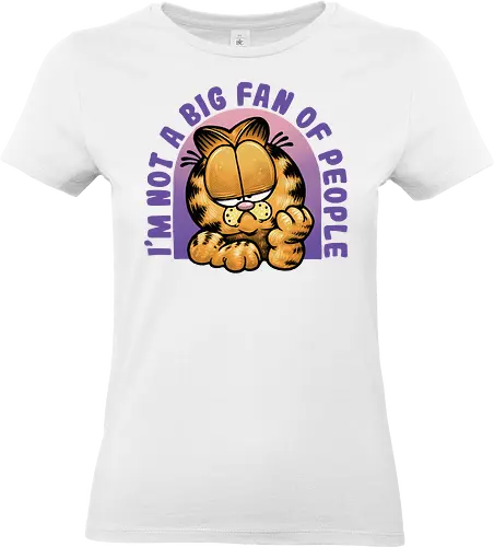 Not a big fan of people - Cat, cartoons, cute, funny, comics, animation, comedy, animated - Standard T-Shirt (Women)