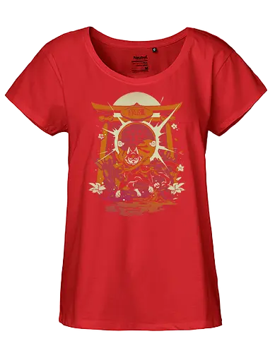 Guardian - anime, manga, animation, japan, kaiju, monster, tattoo, japanese, wolf, fantasy - Fairtrade Girl Shirt