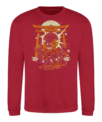 Guardian - anime, manga, animation, japan, kaiju, monster, tattoo, japanese, wolf, fantasy - Sweatshirt