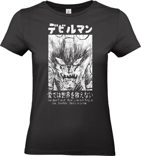 Love cant save the world - devil, rock, devilman, debiruman, demon, demonigote, anime, manga - Standard T-Shirt (Women)