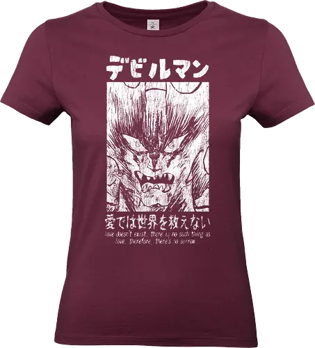 Love cant save the world - devil, rock, devilman, debiruman, demon, demonigote, anime, manga - Standard T-Shirt (Women)