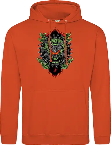 demon hunter  - hunter, cool, helmet, demon, bounty, robot, cyborg, vintage, classic, sword, 80s, 90s, war - Standard Hoodie