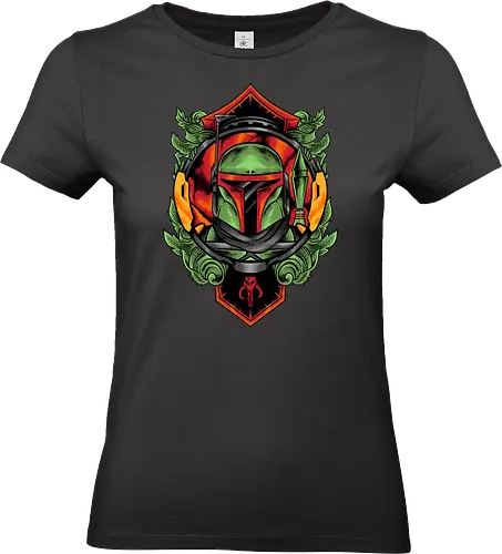 bounty hunter  - hunter, cool, helmet, demon, bounty, robot, cyborg, vintage, classic, sword, 80s, 90s, war - Standard T-Shirt (Women)