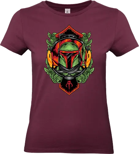 bounty hunter  - hunter, cool, helmet, demon, bounty, robot, cyborg, vintage, classic, sword, 80s, 90s, war - Standard T-Shirt (Women)
