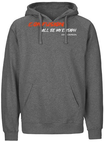 Confusion Will Be My Epitaph Music Art - lyrics, rock, music, funny pop, funny quote, funnytee, geek, Music, meme, humor, ian curtis, joke, nerd, parody, post punk, unknown pleasures, vintage - Fairtrade Hoodie