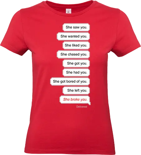 all about you  - love, hate, woman, girl, relationship, chat, heart - Standard T-Shirt (Women)
