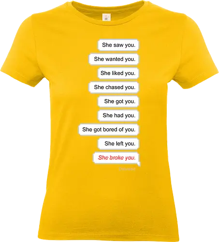 all about you  - love, hate, woman, girl, relationship, chat, heart - Standard T-Shirt (Women)