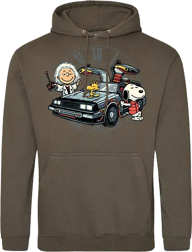 Time Travel Buddies - Cartoons, comics, movie, mash up, parody, funny, humor, time travel - Standard Hoodie