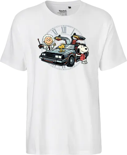 Time Travel Buddies - Cartoons, comics, movie, mash up, parody, funny, humor, time travel - Fairtrade T-Shirt