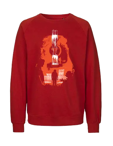 Take On Me - tlou season 2, guitar, ellie, joel, tommy, season 2, orange, jackson city, guitarist, gift for musician - Fairtrade Sweatshirt