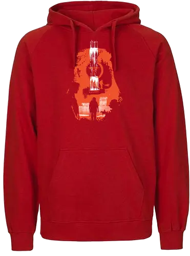 Take On Me - tlou season 2, guitar, ellie, joel, tommy, season 2, orange, jackson city, guitarist, gift for musician - Fairtrade Hoodie