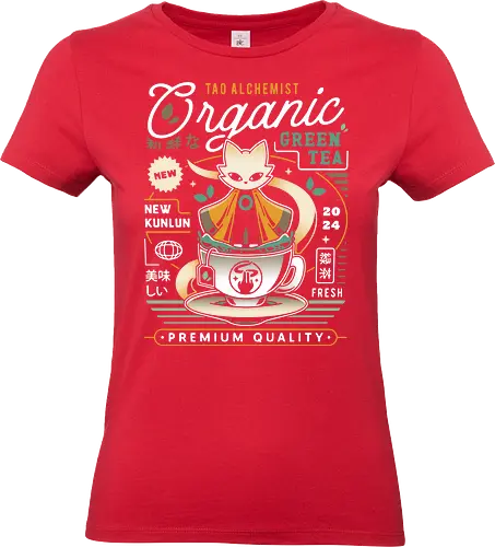 Mysterious Alchemist Green Tea - nine sols, cat, yi, Bug Knight, silksong, indie, ninja, roguelike, roguelite, shuanshuan, shanhai 9000, video game, gaming, gamer, indie game - Standard T-Shirt (Women)