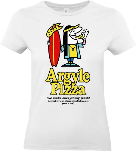 Argyle pizza - pizza, stranger, things, show - Standard T-Shirt (Women)
