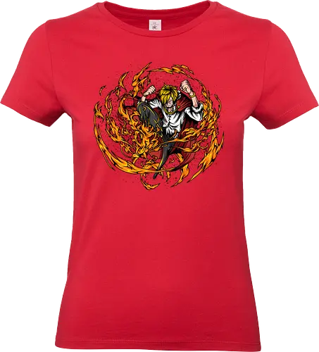 The Gourmet Fighter - The Gourmet Fighter, captain, monkey d ruffy, pirate, strohhut, strawhat, one, piraten, pirat, pirates, pirate, piece, schiff, boot, ship, ocean, ozean, meer, grandline, redline, north, east, south, west, blue, schatz, gold, ich werde der könig der piraten, nakama, abenteuer, crew, i will be the pirate king - Standard T-Shirt (Women)