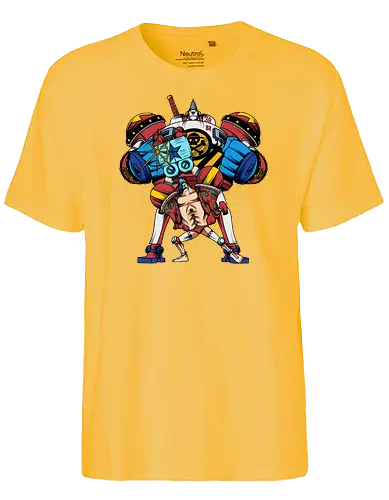 The Steel Soldier - The Steel Soldier, captain, monkey d ruffy, pirate, strohhut, strawhat, one, piraten, pirat, pirates, pirate, piece, schiff, boot, ship, ocean, ozean, meer, grandline, redline, north, east, south, west, blue, schatz, gold, ich werde der könig der piraten, nakama, abenteuer, crew, i will be the pirate king - Fairtrade T-Shirt