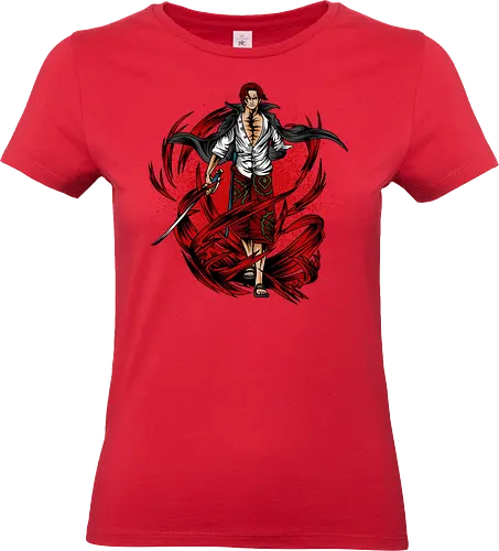 The Legendary Red - The Legendary Red, captain, monkey d ruffy, pirate, strohhut, strawhat, one, piraten, pirat, pirates, pirate, piece, schiff, boot, ship, ocean, ozean, meer, grandline, redline, north, east, south, west, blue, schatz, gold, ich werde der könig der piraten, nakama, abenteuer, crew, i will be the pirate king - Standard T-Shirt (Women)
