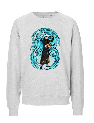 The Surgeon of Death - The Surgeon of Death, captain, monkey d ruffy, pirate, strohhut, strawhat, one, piraten, pirat, pirates, pirate, piece, schiff, boot, ship, ocean, ozean, meer, grandline, redline, north, east, south, west, blue, schatz, gold, ich werde der könig der piraten, nakama, abenteuer, crew, i will be the pirate king - Fairtrade Sweatshirt