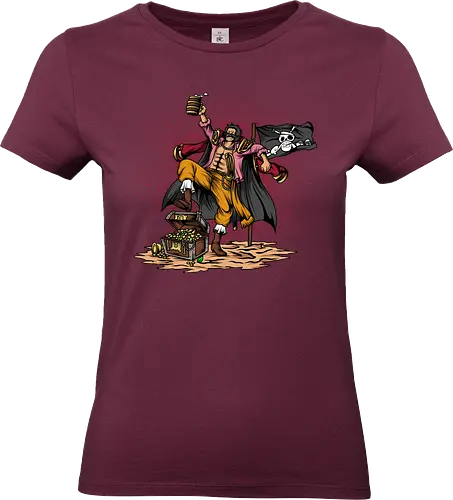 The King of the Seas - The King of the Seas, captain, monkey d ruffy, pirate, strohhut, strawhat, one, piraten, pirat, pirates, pirate, piece, schiff, boot, ship, ocean, ozean, meer, grandline, redline, north, east, south, west, blue, schatz, gold, ich werde der könig der piraten, nakama, abenteuer, crew, i will be the pirate king - Standard T-Shirt (Women)