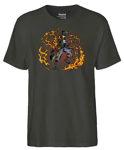 The Blaze Rebel - The Blaze Rebel, captain, monkey d ruffy, pirate, strohhut, strawhat, one, piraten, pirat, pirates, pirate, piece, schiff, boot, ship, ocean, ozean, meer, grandline, redline, north, east, south, west, blue, schatz, gold, ich werde der könig der piraten, nakama, abenteuer, crew, i will be the pirate king - Fairtrade T-Shirt