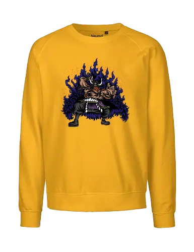 The Savage Emperor - The Savage Emperor, captain, monkey d ruffy, pirate, strohhut, strawhat, one, piraten, pirat, pirates, pirate, piece, schiff, boot, ship, ocean, ozean, meer, grandline, redline, north, east, south, west, blue, schatz, gold, ich werde der könig der piraten, nakama, abenteuer, crew, i will be the pirate king - Fairtrade Sweatshirt