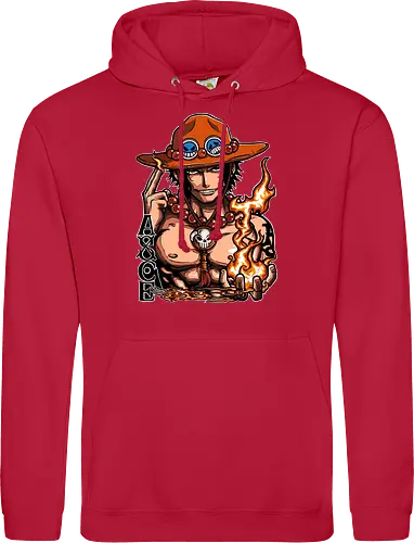 Fire Fist - Fire Fist, captain, monkey d ruffy, pirate, strohhut, strawhat, one, piraten, pirat, pirates, pirate, piece, schiff, boot, ship, ocean, ozean, meer, grandline, redline, north, east, south, west, blue, schatz, gold, ich werde der könig der piraten, nakama, abenteuer, crew, i will be the pirate king - Standard Hoodie