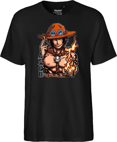 Fire Fist - Fire Fist, captain, monkey d ruffy, pirate, strohhut, strawhat, one, piraten, pirat, pirates, pirate, piece, schiff, boot, ship, ocean, ozean, meer, grandline, redline, north, east, south, west, blue, schatz, gold, ich werde der könig der piraten, nakama, abenteuer, crew, i will be the pirate king - Fairtrade T-Shirt