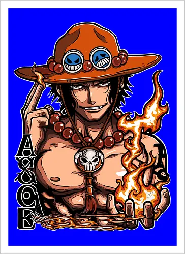 Fire Fist - Fire Fist, captain, monkey d ruffy, pirate, strohhut, strawhat, one, piraten, pirat, pirates, pirate, piece, schiff, boot, ship, ocean, ozean, meer, grandline, redline, north, east, south, west, blue, schatz, gold, ich werde der könig der piraten, nakama, abenteuer, crew, i will be the pirate king - Artprint