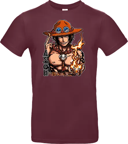 Fire Fist - Fire Fist, captain, monkey d ruffy, pirate, strohhut, strawhat, one, piraten, pirat, pirates, pirate, piece, schiff, boot, ship, ocean, ozean, meer, grandline, redline, north, east, south, west, blue, schatz, gold, ich werde der könig der piraten, nakama, abenteuer, crew, i will be the pirate king - Standard T-Shirt