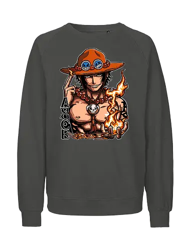 Fire Fist - Fire Fist, captain, monkey d ruffy, pirate, strohhut, strawhat, one, piraten, pirat, pirates, pirate, piece, schiff, boot, ship, ocean, ozean, meer, grandline, redline, north, east, south, west, blue, schatz, gold, ich werde der könig der piraten, nakama, abenteuer, crew, i will be the pirate king - Fairtrade Sweatshirt