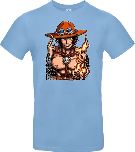 Fire Fist - Fire Fist, captain, monkey d ruffy, pirate, strohhut, strawhat, one, piraten, pirat, pirates, pirate, piece, schiff, boot, ship, ocean, ozean, meer, grandline, redline, north, east, south, west, blue, schatz, gold, ich werde der könig der piraten, nakama, abenteuer, crew, i will be the pirate king - Standard T-Shirt