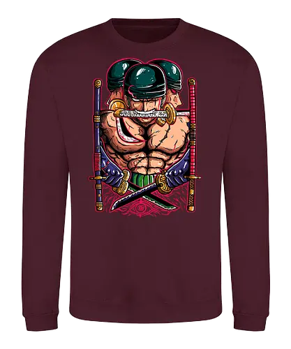 Master of the Three Blades - Master of the Three Blades, captain, monkey d ruffy, pirate, strohhut, strawhat, one, piraten, pirat, pirates, pirate, piece, schiff, boot, ship, ocean, ozean, meer, grandline, redline, north, east, south, west, blue, schatz, gold, ich werde der könig der piraten, nakama, abenteuer, crew, i will be the pirate king - Sweatshirt