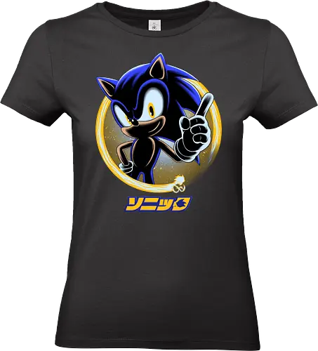 Blue Hedgehog - Hedgehog, Hedgehog - Standard T-Shirt (Women)