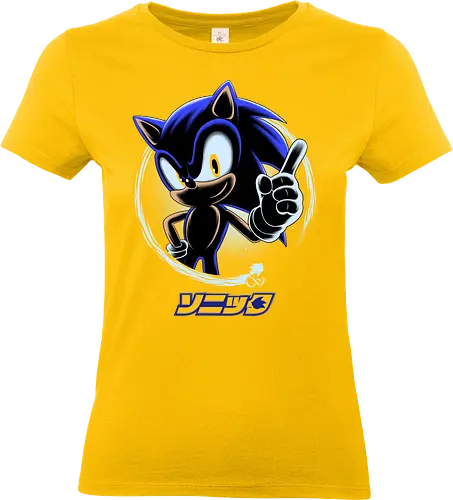 Blue Hedgehog - Hedgehog, Hedgehog - Standard T-Shirt (Women)