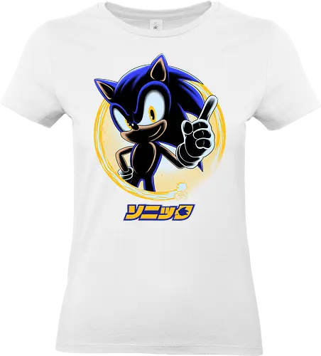 Blue Hedgehog - Hedgehog, Hedgehog - Standard T-Shirt (Women)