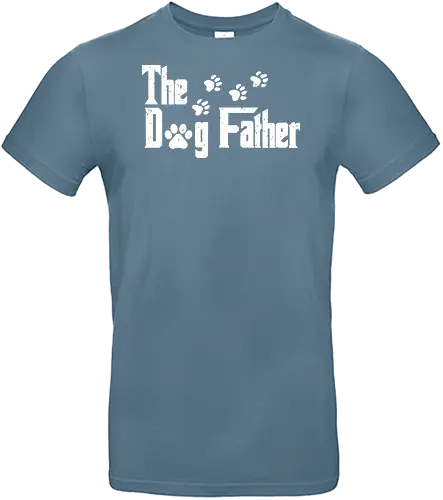 The Dog Father - graphic, typography, paw prints, theme, title, dog, humor, text, design - Standard T-Shirt