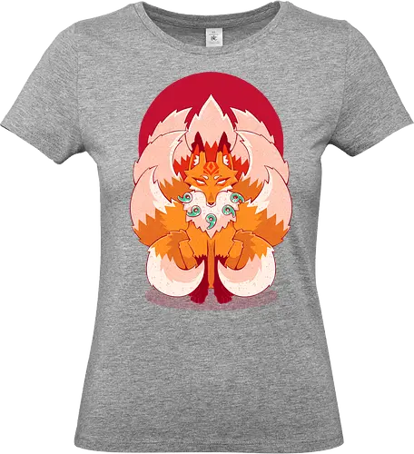 KITSUNE - kitsune, japan, japanese, fox, nine tailed fox, asian, spirit, spiritual - Standard T-Shirt (Women)
