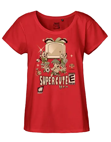 Super Cute N64 Warriors - retro game squad, cute warrior fight, chibi fantasy quest, vintage hero team, pixel art vibe, super cartridge style, adventure cat army, multiplayer cute game, kawaii battle force, funny game chaos, old school legend, cartridge kid power, 90s gamer love, n64 couch fun - Fairtrade Girl Shirt