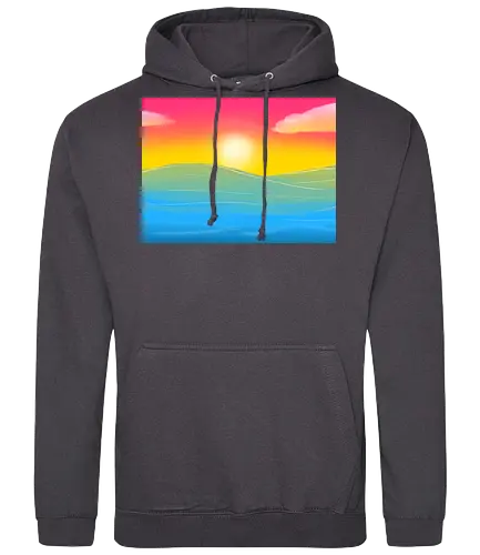 Pan Pride Landschaft - pan, pansexuell, pride, landschaft, subtle pride - Standard Hoodie