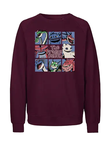 The Dragon Bunch - Dragon, Viking, Vikings, Adventure, Fantasy, Mythical, Mythology, Mythological Creatures, Cute, Fun, Funny, Poster, Movie, Animation, Tv Show - Fairtrade Sweatshirt