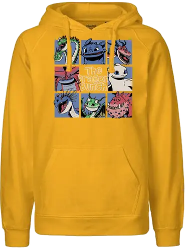 The Dragon Bunch - Dragon, Viking, Vikings, Adventure, Fantasy, Mythical, Mythology, Mythological Creatures, Cute, Fun, Funny, Poster, Movie, Animation, Tv Show - Fairtrade Hoodie