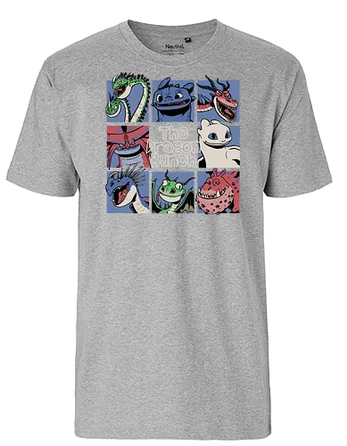 The Dragon Bunch - Dragon, Viking, Vikings, Adventure, Fantasy, Mythical, Mythology, Mythological Creatures, Cute, Fun, Funny, Poster, Movie, Animation, Tv Show - Fairtrade T-Shirt