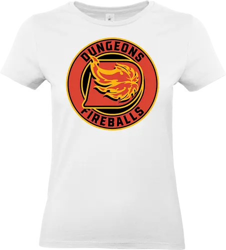 RPG Dungeons Fireballs - Rpg, Role-play, Role-playing, Dungeon Master, Dungeon, Fireball, Magic, Magical, Magician, Wizard, Sports, Logo, game, board game, tabletop - Standard T-Shirt (Women)