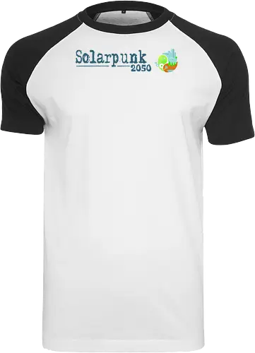 Solarpunk 2050 Logo und Text