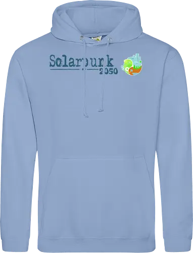 Solarpunk 2050 Logo und Text