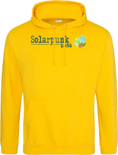 Solarpunk 2050 Logo und Text