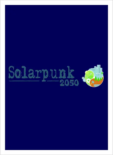 Solarpunk 2050 Logo und Text