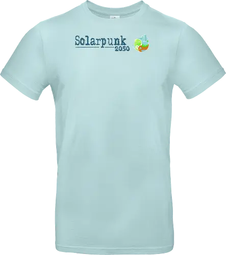 Solarpunk 2050 Logo und Text