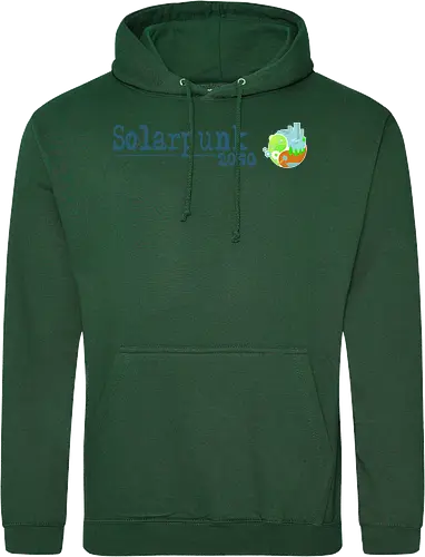 Solarpunk 2050 Logo und Text