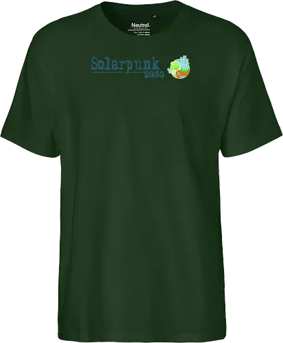 Solarpunk 2050 Logo und Text